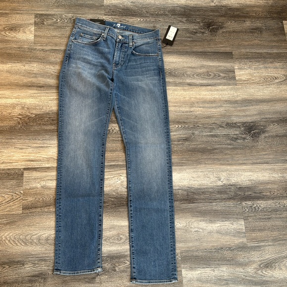 7 For All Mankind Men’s Slim Straight Leg Jean size 32 NWT - Picture 3 of 4